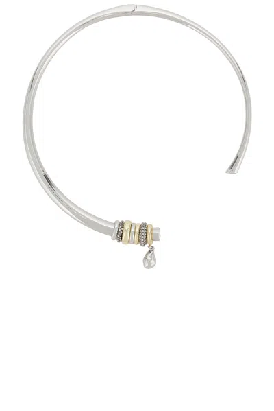 Demarson James Collar Necklace In Gray