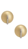 Demarson Jane Oversized Stud Earrings In Gold