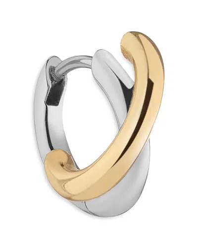 Demarson Jude Crossover Hoop Earrings In Metallic