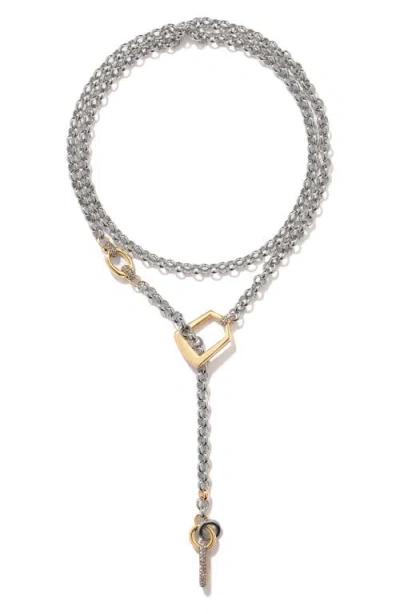 Demarson Juno Necklace In Metallic