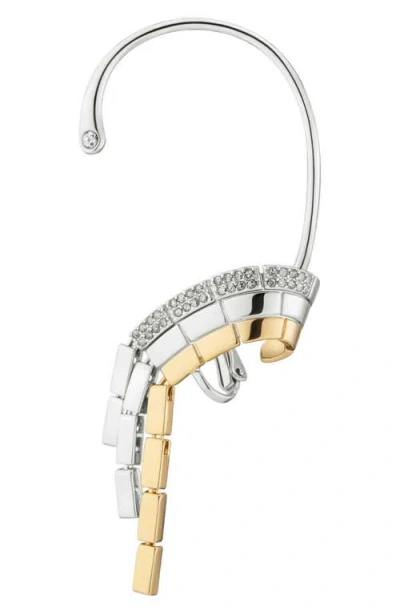Demarson Keri Pav Ear Wrap In Gold/ir/pave
