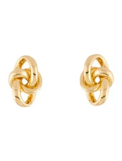 Pre-owned Demarson Knotted Earclips In Multi