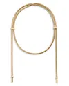 Demarson Laina 12k Gold Plate Open End Loop Necklace, 31l In Gold