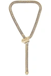 Demarson Lexi Necklace In 12k Shiny Gold & Crystal