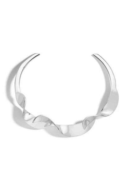 Demarson Livy Collar Necklace In Silver