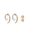 Demarson Mini Luna Gold And Silver Earrings In Gold