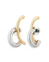 Demarson Marisa Double Row Earrings In Metallic