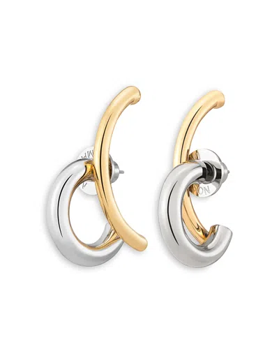 Demarson Marisa Double Row Earrings In Metallic