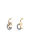 Demarson Marisa Mini Gold-plated Crystal Earrings
