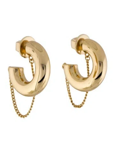 Pre-owned Demarson Mini Miley Chain Hoop Earrings In Multi