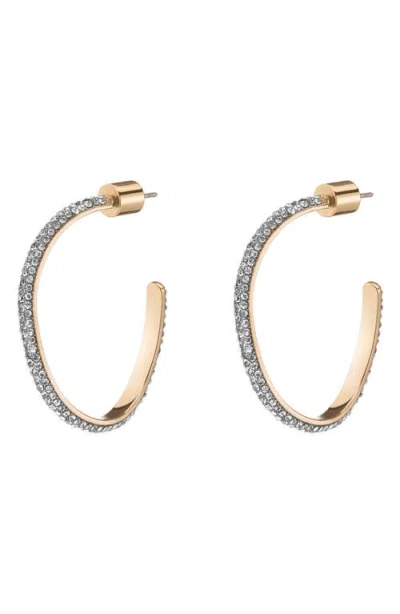 DEMARSON DEMARSON MINI PAVÉ CALYPSO HOOP EARRINGS