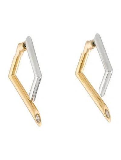 Pre-owned Demarson Mini Yana Earrings In Multi