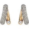 Demarson Maye Triple Hoop Earcuff In Gray