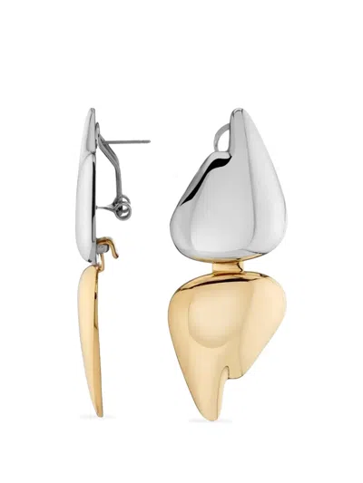 Demarson New York Blaze Convertible Earrings In Gold