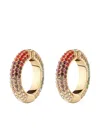 Demarson New York Lili Rainbow Crystal Earring Cuff In Gold