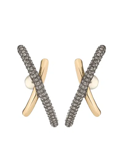 Demarson New York Marnie Earrings In Gold