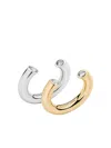 Demarson New York Miley Stackable Ring (set Of Two) In Gold