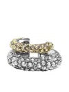 Demarson New York Vida Pave Crystal Cuff Earrings In Silver