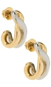 Demarson Odell Twist Half Hoop Earrings