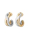 Demarson Odell Twist Half Hoop Earrings In Gold
