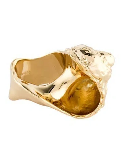 Pre-owned Demarson Shell Cocktail Ring In Multi