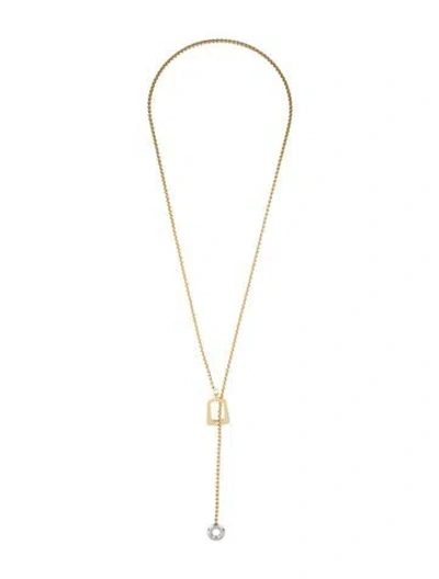 Pre-owned Demarson Tina Necklace, 40" In Multi