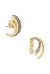 Demarson Whitley Crawler Ear Cuff In Gold  Silver & Crystal