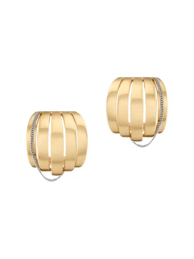 Demarson Women's Allegra 12k-gold-plated & Silvertone Hoop Earrings In Multi