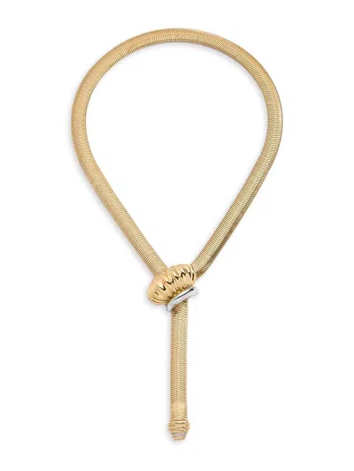 Demarson Women's Lexi Two-tone 12k Gold-plated Slider Necklace