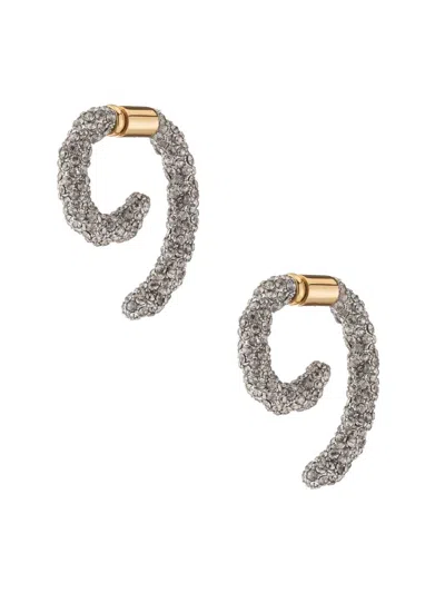 Demarson Women's Luna Two-tone & Glass Crystal Drop Earrings In Gold