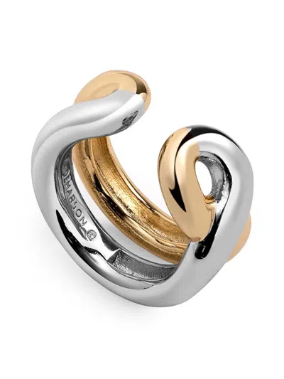 Demarson Women's Odell 12k-gold-plated Two-tone Ring