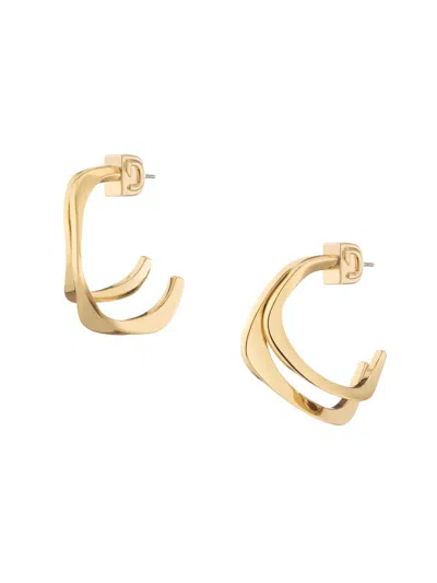 Demarson Women's Sandro Rhodium-plated Hoop Earrings In Gold
