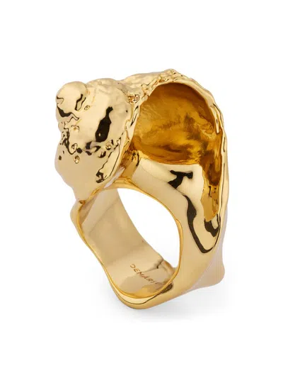 Demarson Women's Shell 12k-gold-plated Ring