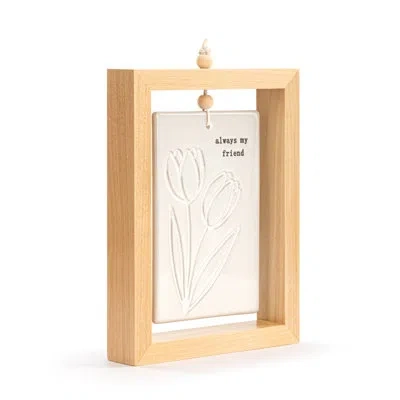 Demdaco Always My Friend Inspired Standing Plaque - 5x7in In White