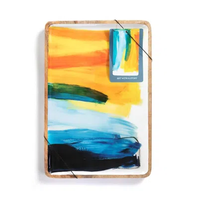 Demdaco Artlifting Original Art Medium Tray In Weekend Vibes In Multi