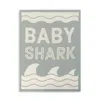 Demdaco Baby Shark Woven Blanket In Nursery Keepsake