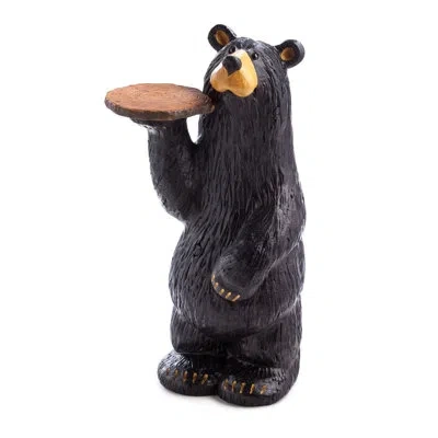 Demdaco Bearfoots Waiter Bear Grand Sculpture In Distressed