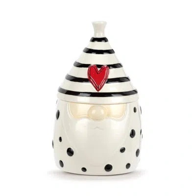 Demdaco Black Dots Gnome Planter - 4x7.5in In Black;white;red