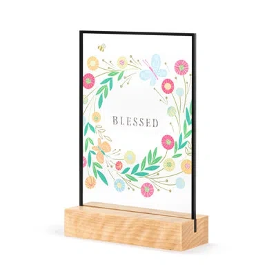 Demdaco Blessed Large Suncatcher - 5x7in In Red;yellow;clear