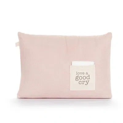 Demdaco Cry Pillow - Love A Good Cry In Pink