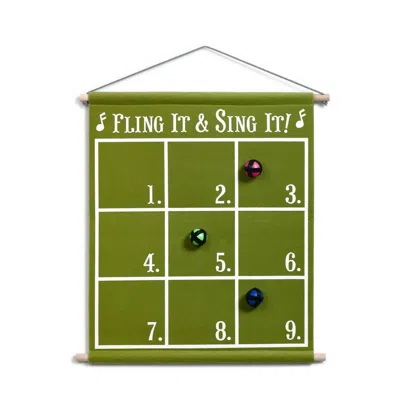 Demdaco Fling It & Sing It Song Game In Green