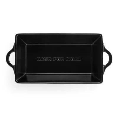 Demdaco Gather 'round Loaf Dish - 9x5in In Matte Black