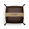 Demdaco Leather Tray In Brown