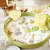 Demdaco Margarita Round Serve Tray In Green