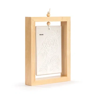 Demdaco Mom Inspired Standing Plaque - 5x7in In White