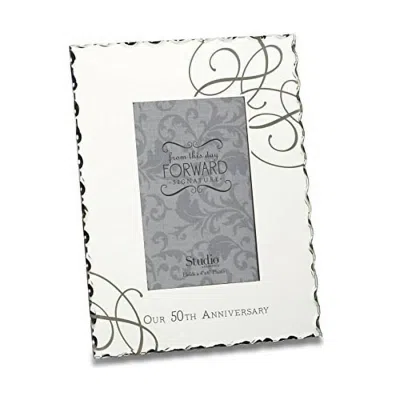 Demdaco Our 50th Anniversary Frame In Grey In Gray