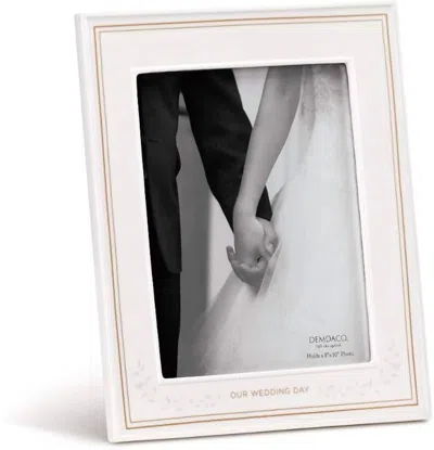 Demdaco Our Wedding Day Frame In Beige