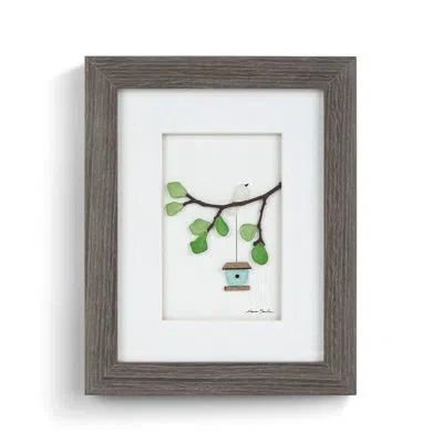 Demdaco Summer Gray Wall Art - 8x10in In White