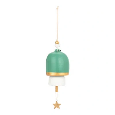 Demdaco Thankful Inspired Holiday Bell - 3x6in In Green
