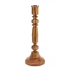 Demdaco Turned Wood Candleholder In Medium Tone